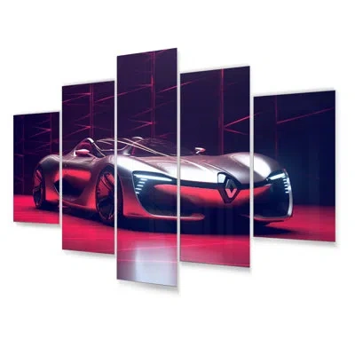 Design Art 5 Wall Decor Set In Gray;red