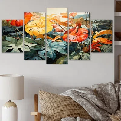 Design Art 5 Wall Decor Set In Green
