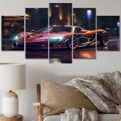 Design Art 5 Wall Decor Set In Red