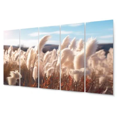 Design Art 5 Wall Decor Set In White;beige