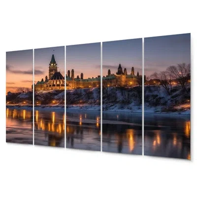 Design Art 5 Wall Decor Set In White;yellow