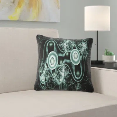 Design Art Abstract 3d Surreal Design Pillow In Blue