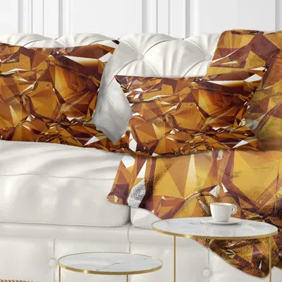 Design Art Abstract Abstract 3d Crystal Background Lumbar Pillow
