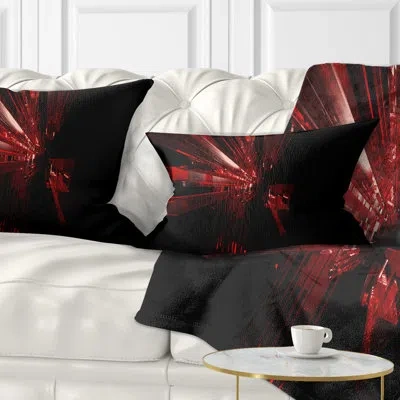 Design Art Abstract Abstract 3d Crystal Background Lumbar Pillow