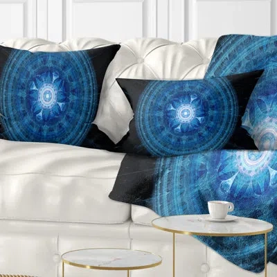 Design Art Abstract Abstract Bright Fractal Sphere Lumbar Pillow