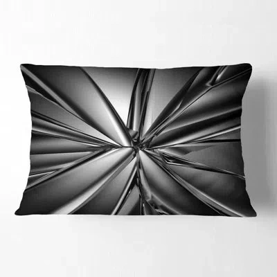 Design Art Abstract Abstract Futuristic Crystal Background Lumbar Pillow