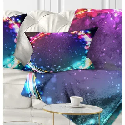 Design Art Abstract Designart The Wood River On A Decline Lumbar Pillow
