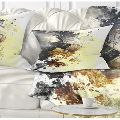 Design Art Abstract Disaster Of War And Gas Lumbar Pillow
