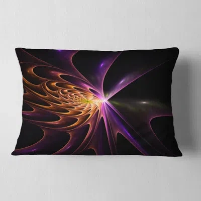 Design Art Abstract Fractal 3d Colored Bulgy Circles Lumbar Pillow