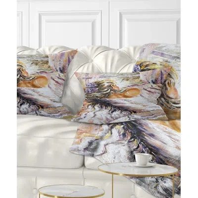 Design Art Abstract High Heel Shoe Lumbar Pillow