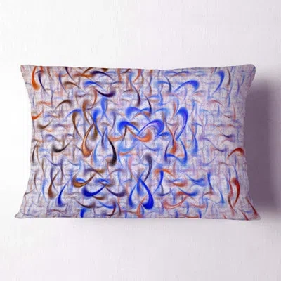 Design Art Abstract Light Watercolor Fractal Art Lumbar Pillow