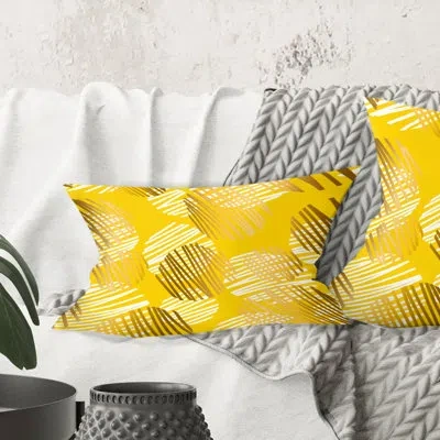 Design Art Abstract Retro Geometric Iv - Mid-century Modernprinted Throw Pillow