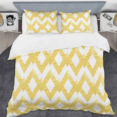 Design Art Abstract Retro  Iv Mid-century Duvet Cover Set In Abstract Retro Iv