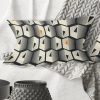 Design Art Abstract Retro Triangular Geometrics - Mid-century Modernprinted Throw Pillow