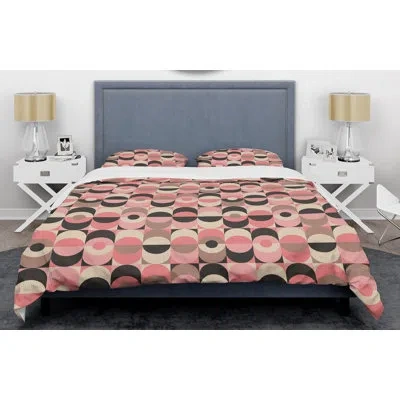 Design Art Abstract Retro V Mid-century Duvet Cover Set In Retro Xi