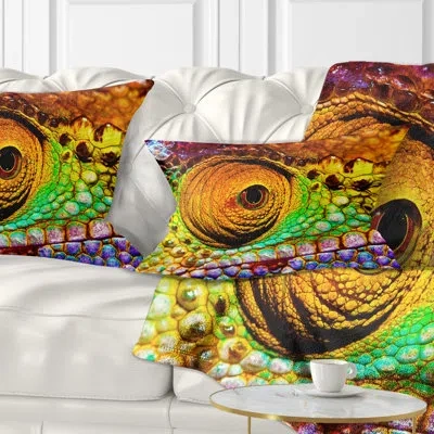 Design Art Abstract Scaly Skin Of Lizard Lumbar Pillow
