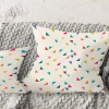 Design Art Abstract Triangular Retro Pattern I - Mid-century Modern Printed Throw Pillow
