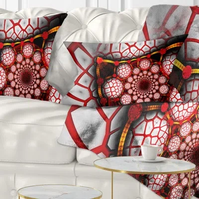 Design Art Abstract Unique Fractal Design Pattern Lumbar Pillow