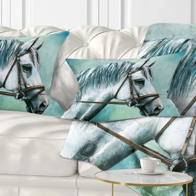 Design Art Animal Horse Lumbar Pillow