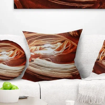 Design Art Antelope Canyon Arch - Landscape Printed Pillow