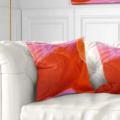 Design Art Antelope Canyon Cave - Landscape Printed Pillow