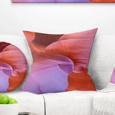Design Art Antelope Canyon Landscape - Landscape Printed Pillow