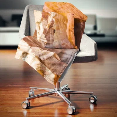 Design Art Antelope Canyon Sandstone - Landscape Printed Pillow
