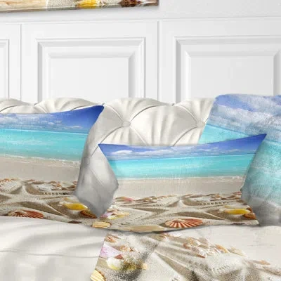 Design Art Beach And Shore Caribbean Sea Starfish Lumbar Pillow