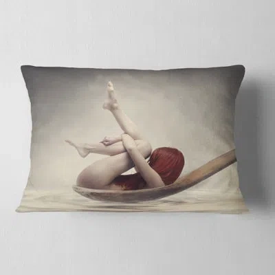 Design Art Beauty Bath - Abstract Printed Throw Pillow