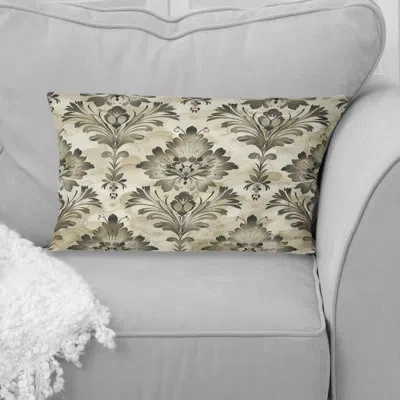 Design Art Beige Country Floral Chic Vii - Floral Pillow