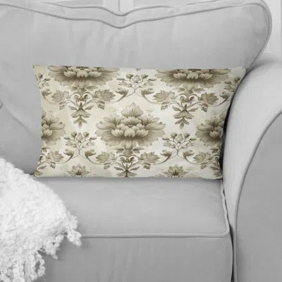 Design Art Beige Country Floral Chic Viii - Floral Pillow
