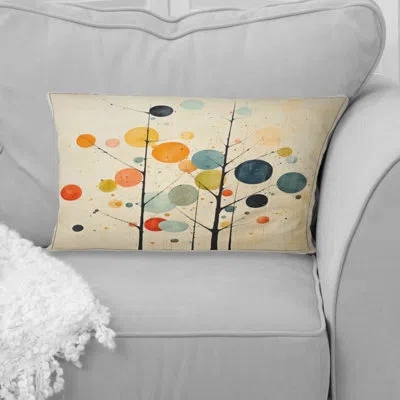 Design Art Beige Mid Century Minimalist Masterpiece - Minimalism Printed Throw Pillow