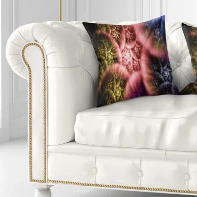 Design Art Biblical Sky With Clouds - Abstract Printed Pillow In Brown