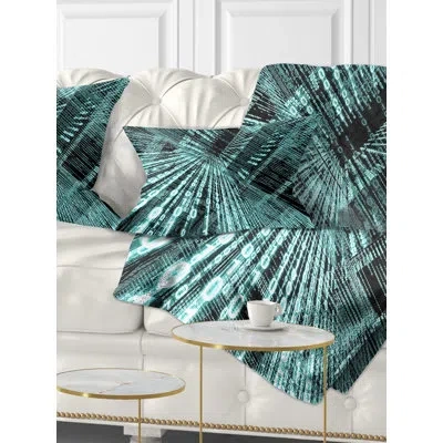 Design Art Binary Code - Abstract Printed Pillow