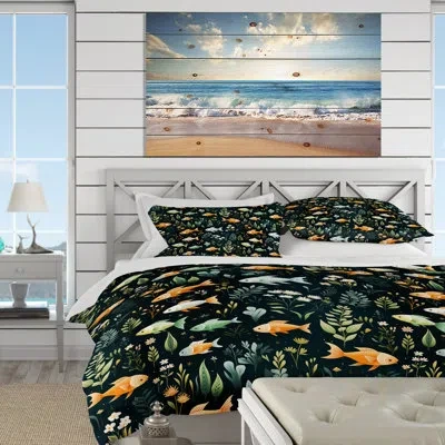 Design Art Blue And Green Under The Sea Exploration Ii Bedding In Multicolor