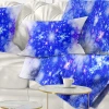 Design Art Blue Pattern - Abstract Printed Pillow