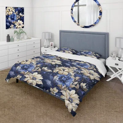 Design Art Blue Victorian Neo Gothic Victorian Pattern Iii Bedding