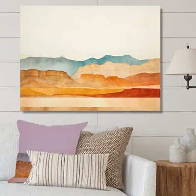 Design Art Bold Canyon View - Canyon Wall Decor In Wrapped Canvas