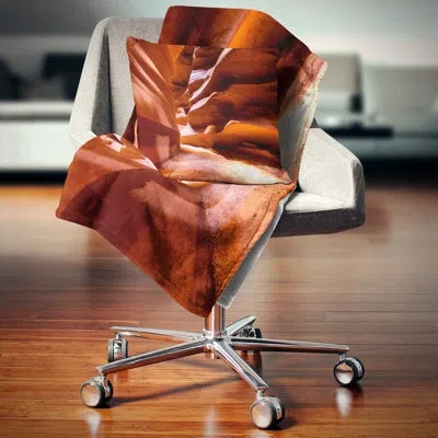 Design Art Breathtaking Antelope Canyon - Landscape Printed Pillow