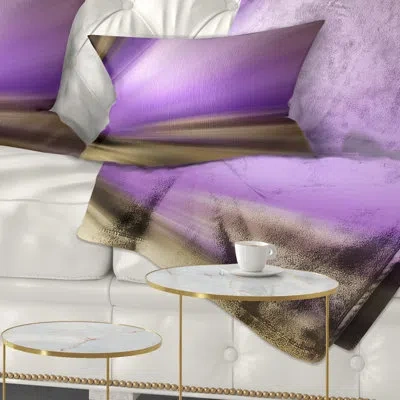 Design Art Bright Purple Shade Upward - Abstract Printed Pillow