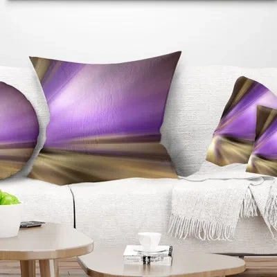 Design Art Bright Purple Shade Upward - Abstract Printed Pillow