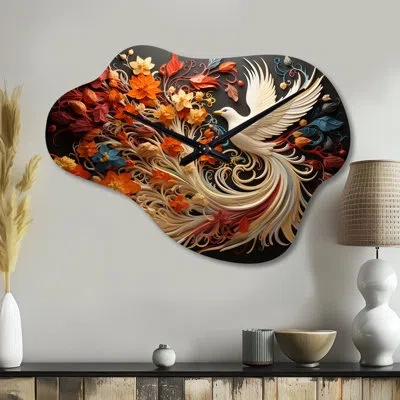 Design Art Christianity Pentecost Fire - Christianity Asymmetrical Metal Wall Clock, Traditional Cloud Wall Clo In Multi-color;multicolore;multi-colour