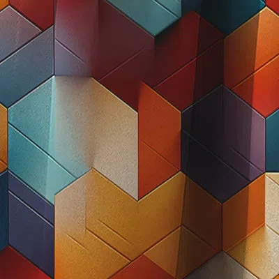 Design Art Chromatic Tiles I - Abstract Geometric Curtain - Blackout Geometric Shapes Curtain - 1 Panels In Yellow