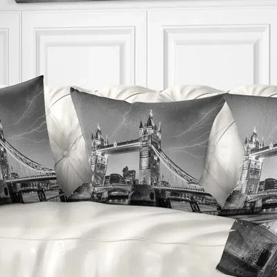 Design Art Cityscape Photo Majesty Of Tower Bridge London Lumbar Pillow