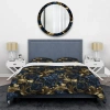 Design Art Cobalt Blue Gilded Frames Victorian Pattern Ii Bedding In Blue