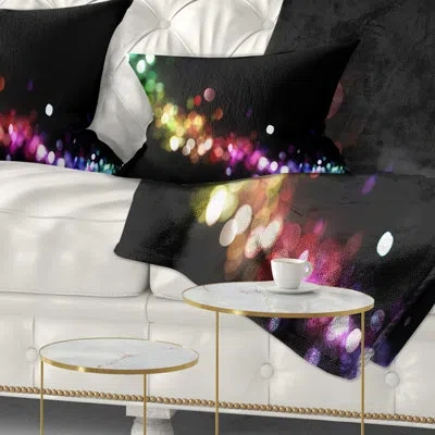 Design Art Colorful Abstract Lighting - Abstract Printed Pillow