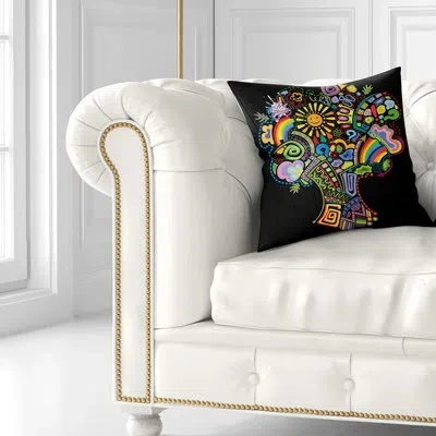 Design Art Colorful Abstract Tree - Forest Printed Pillow