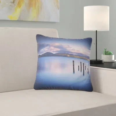 Design Art Colorful Clouds At Sunset - Sea & Shore Printed Pillow