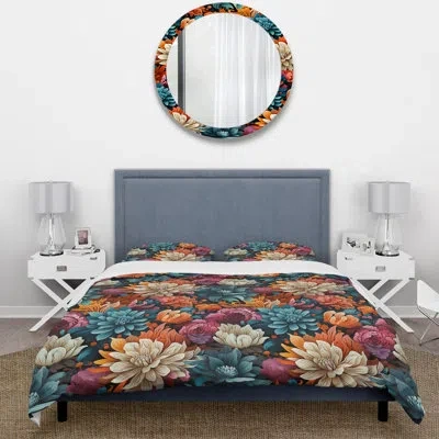 Design Art Colorful Popart Vivid Flower Garden Bedding In Multicolor