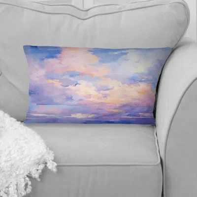 Design Art Colorful Sky Photo Skyline Serenade Ii - Sky Printed Throw Pillow In Multi-color